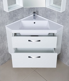 Акватон Мебель для ванной Кантара 110 дуб полярный – фотография-7